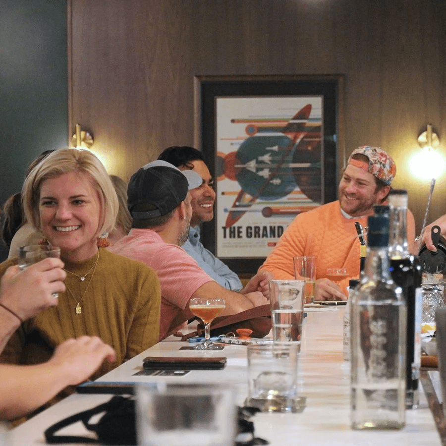 Guests enjoying the intimate atmosphere in Locals Lounge